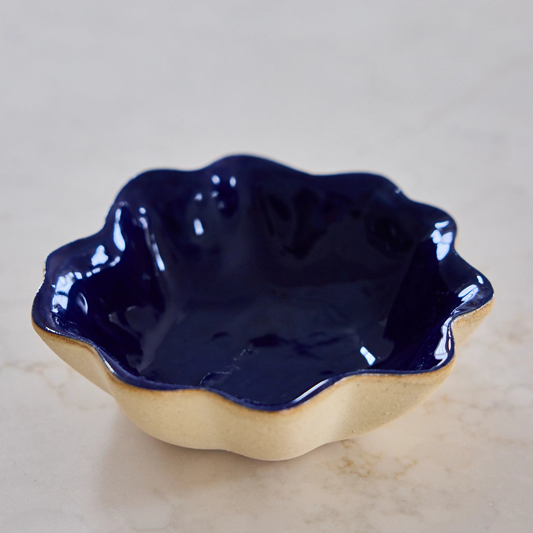Cobalt Glaze Dip Bowl