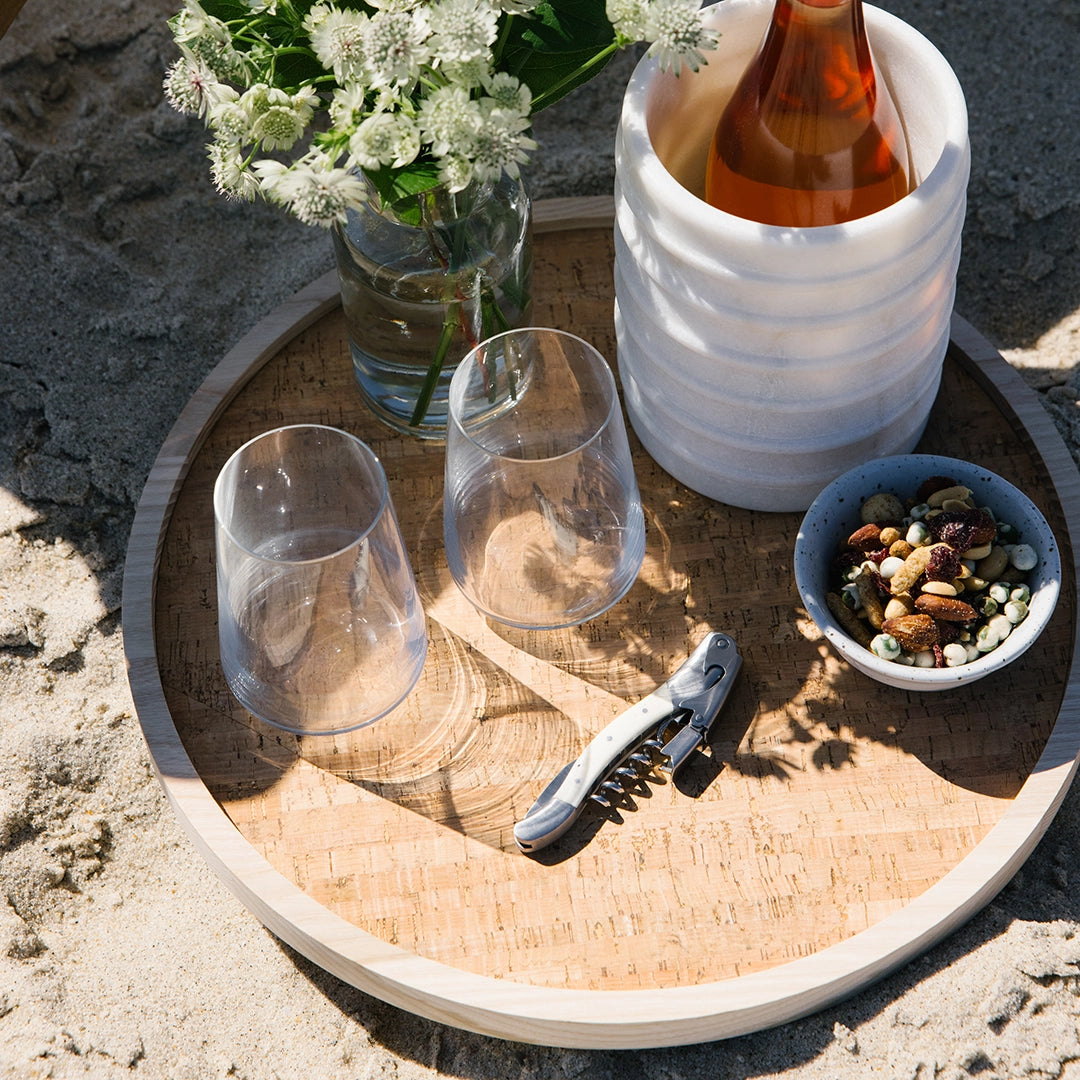 Cork Veneer Serving Tray