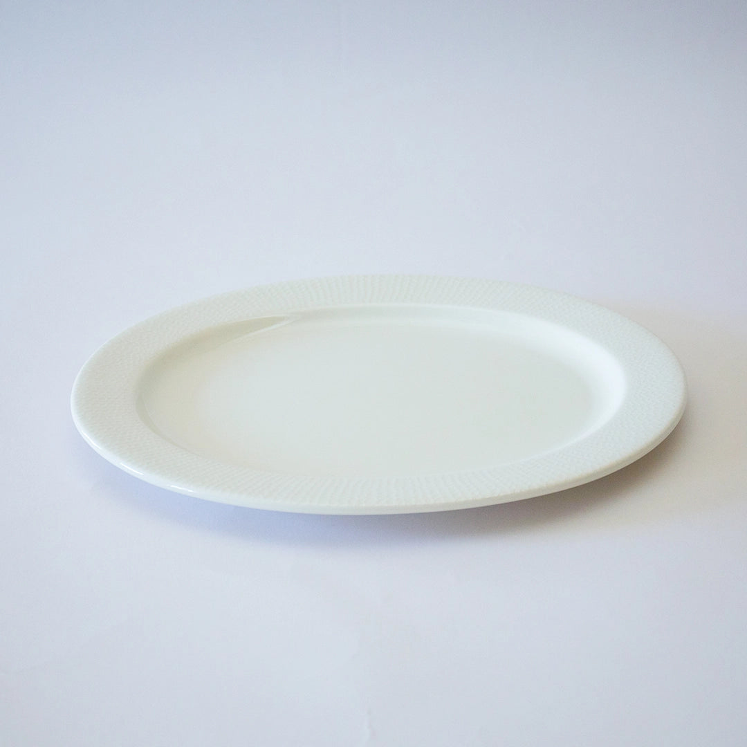 Embossed Glaze Serving Platter