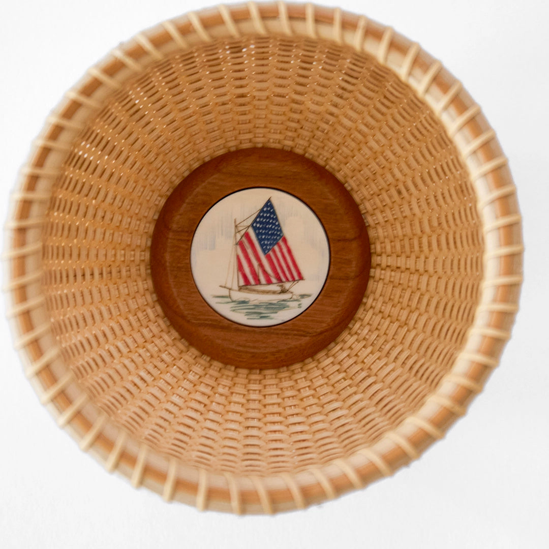 American Flag Sail Rainbow Fleet Lightship Basket | Dale Rutherford