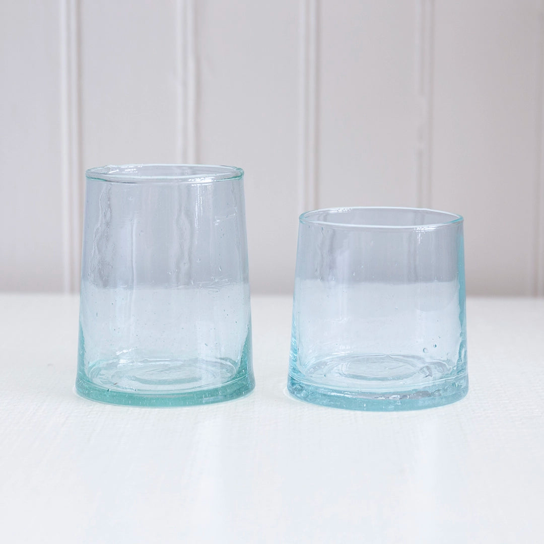 Green Glass Drinkware