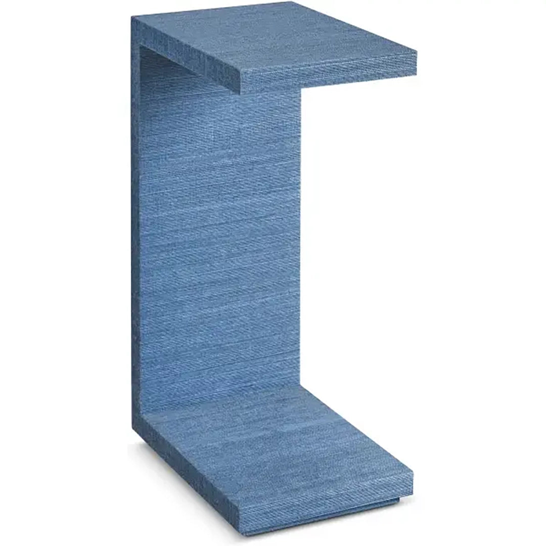 Faux Grass-Cloth Side Table