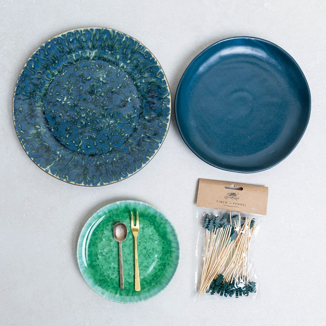 Holiday Evergreen Serving Set