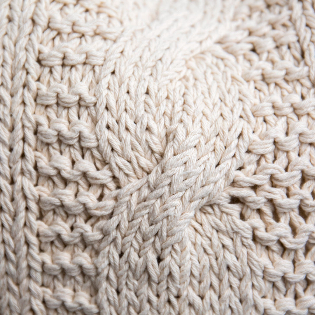 Knitted Ivory Pillow