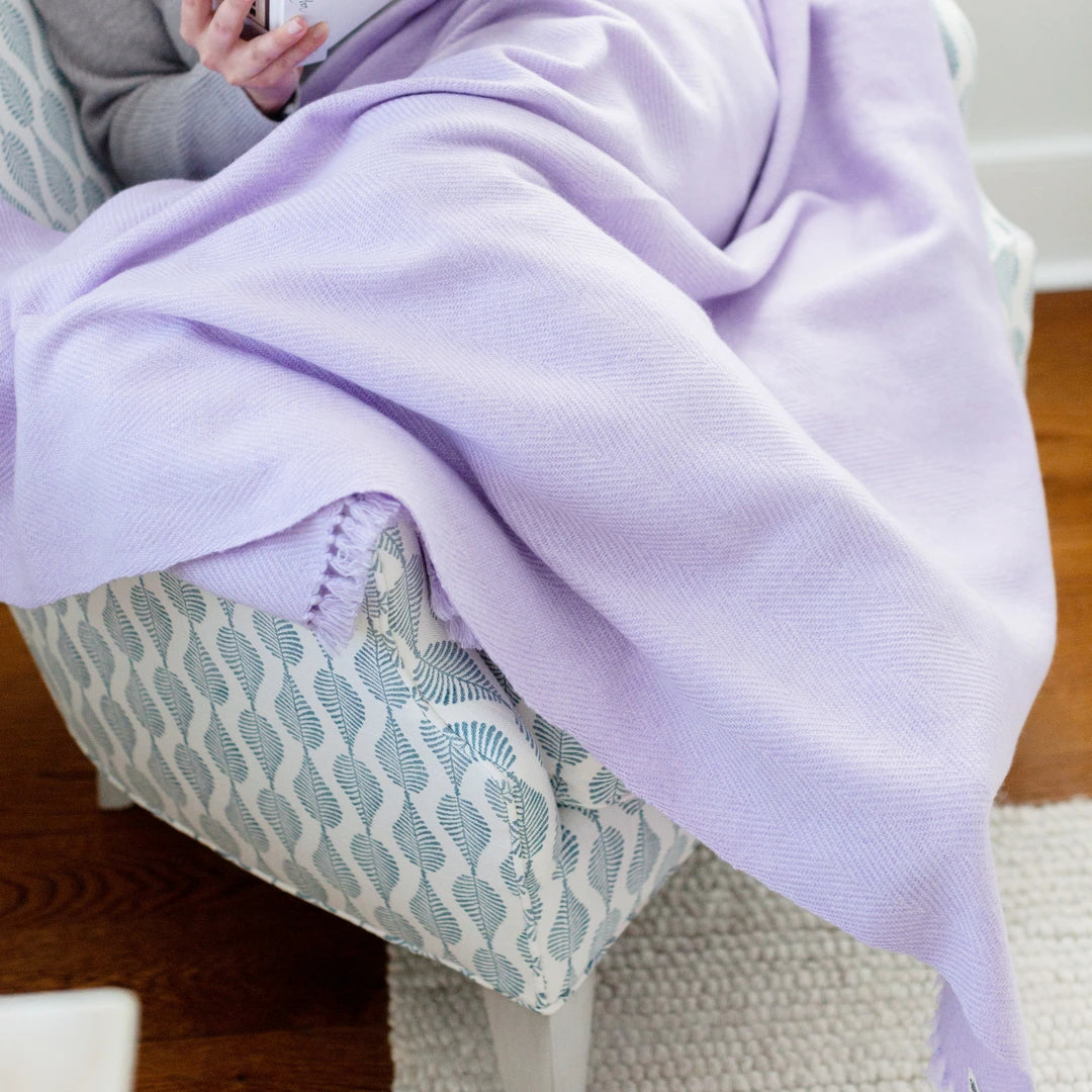 Classic Handwoven Cashmere Throw