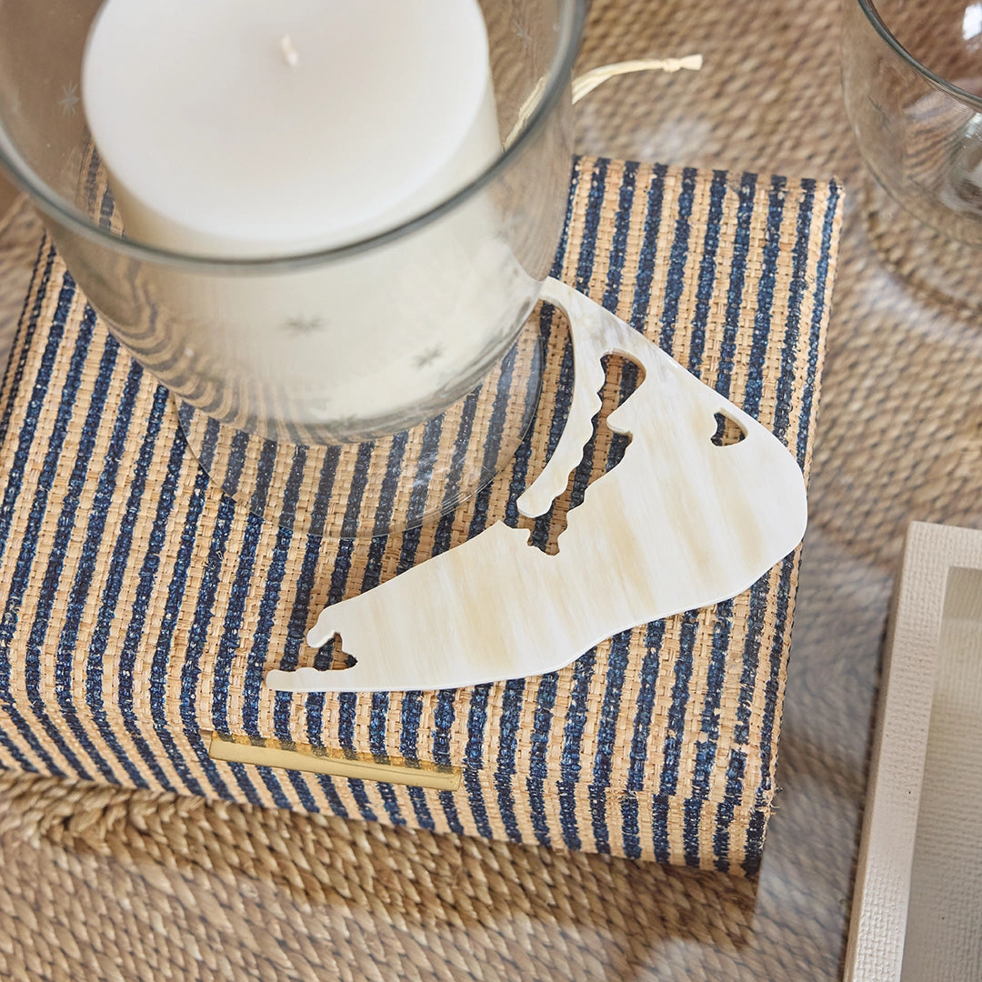 Nantucket Island Horn Ornament