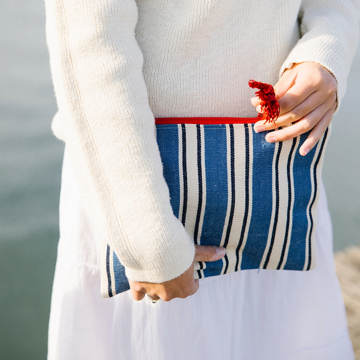 Nantucket Looms Heirloom Fabric Clutch