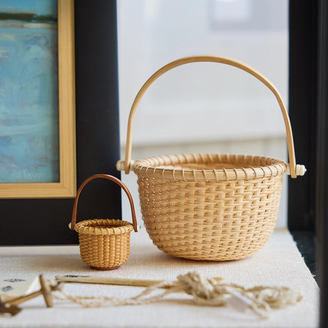Mini Lightship Basket with Cherry Handle & Base | Dale Rutherford