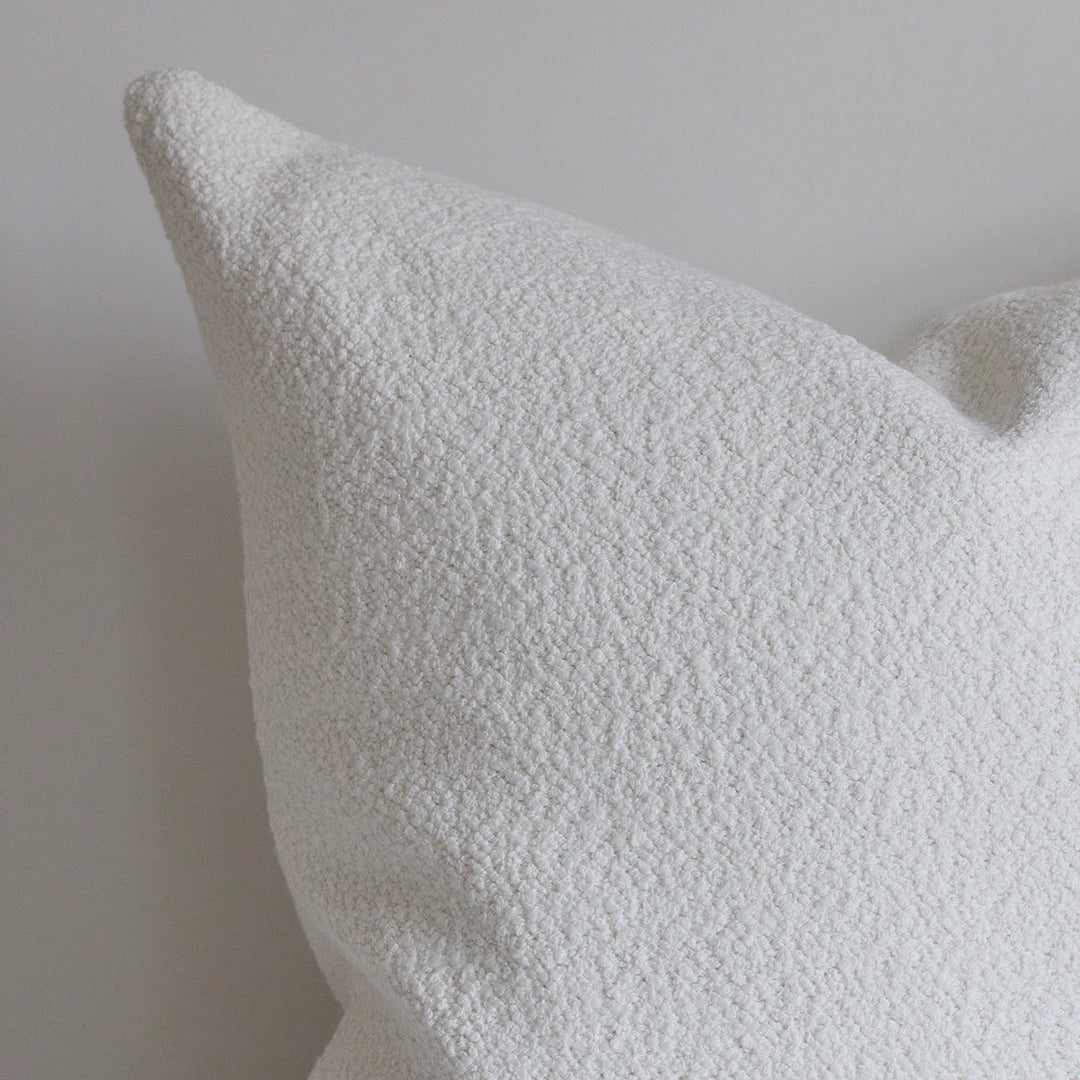 Alabaster Bouclé Pillow