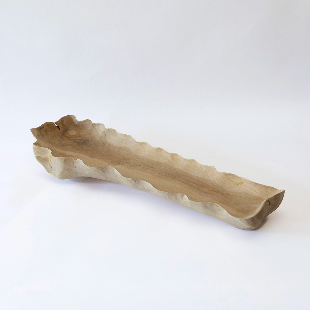Wavy Teak Tray
