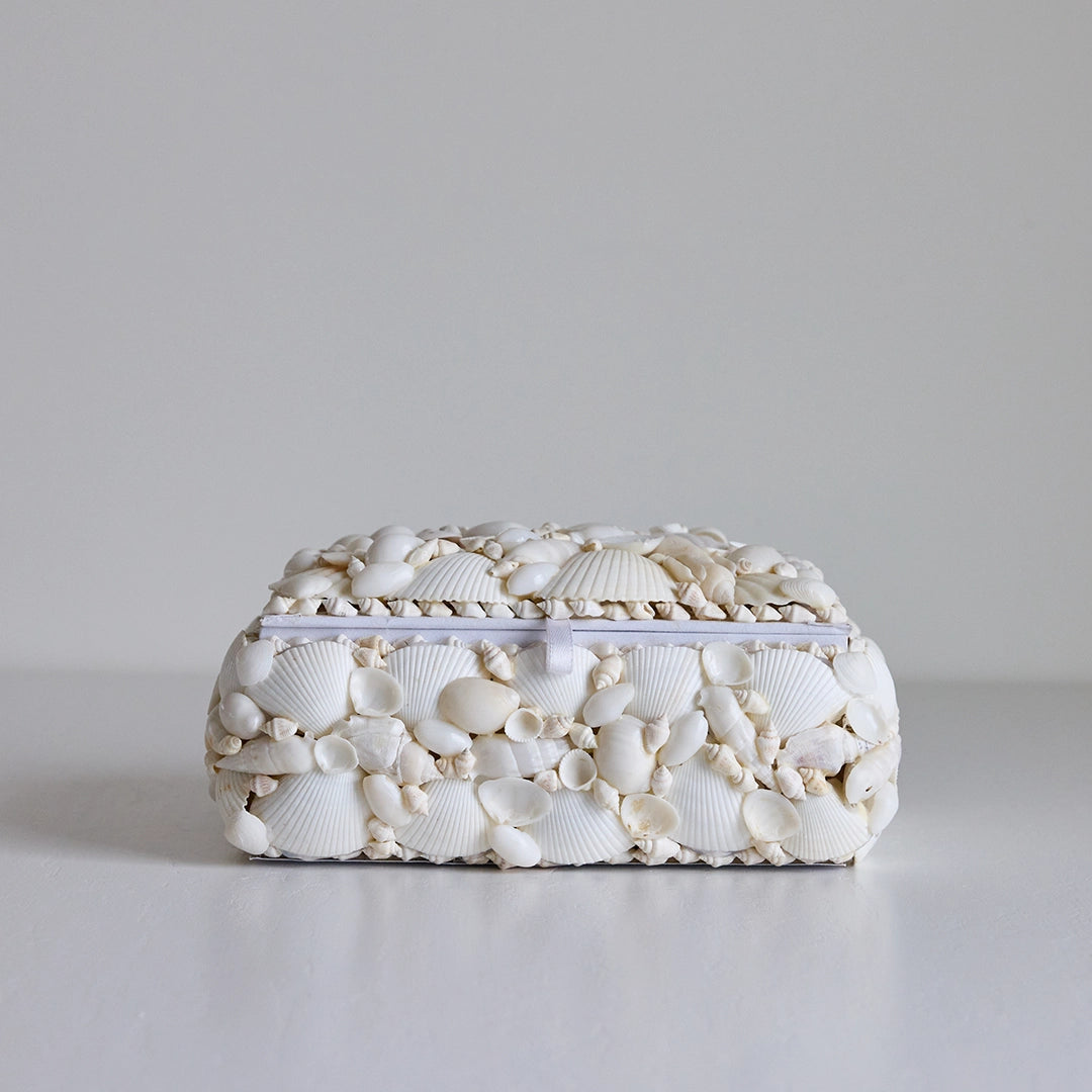 White Seashell Box