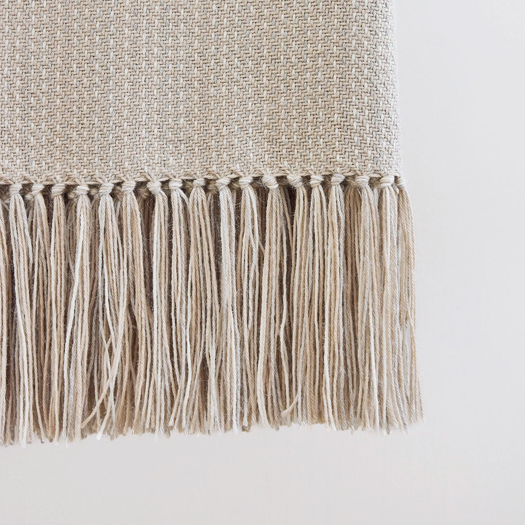 Neutral Beach Alpaca Throw