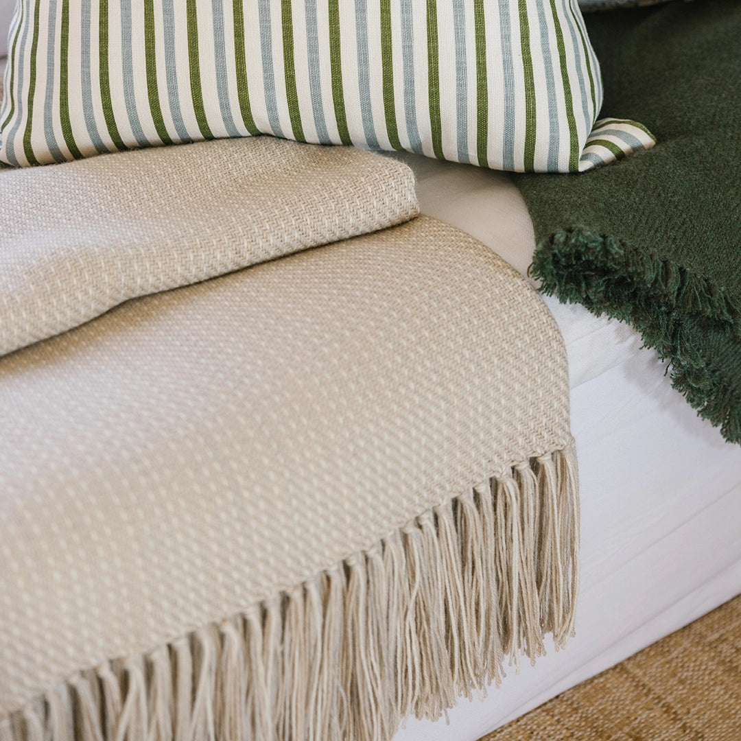 Neutral Beach Alpaca Throw