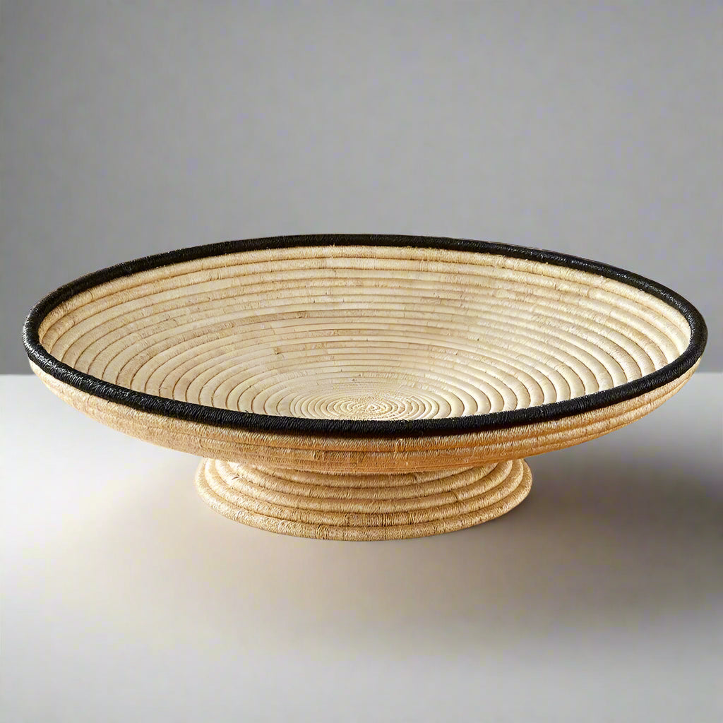 Abaca Footed Pedestal Bowls