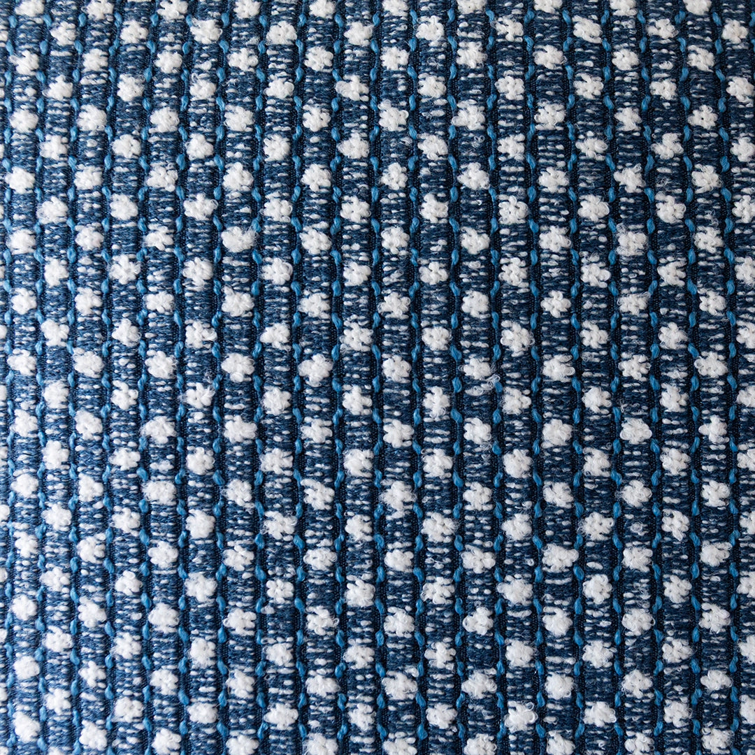 Navy Woven Dot Pillow