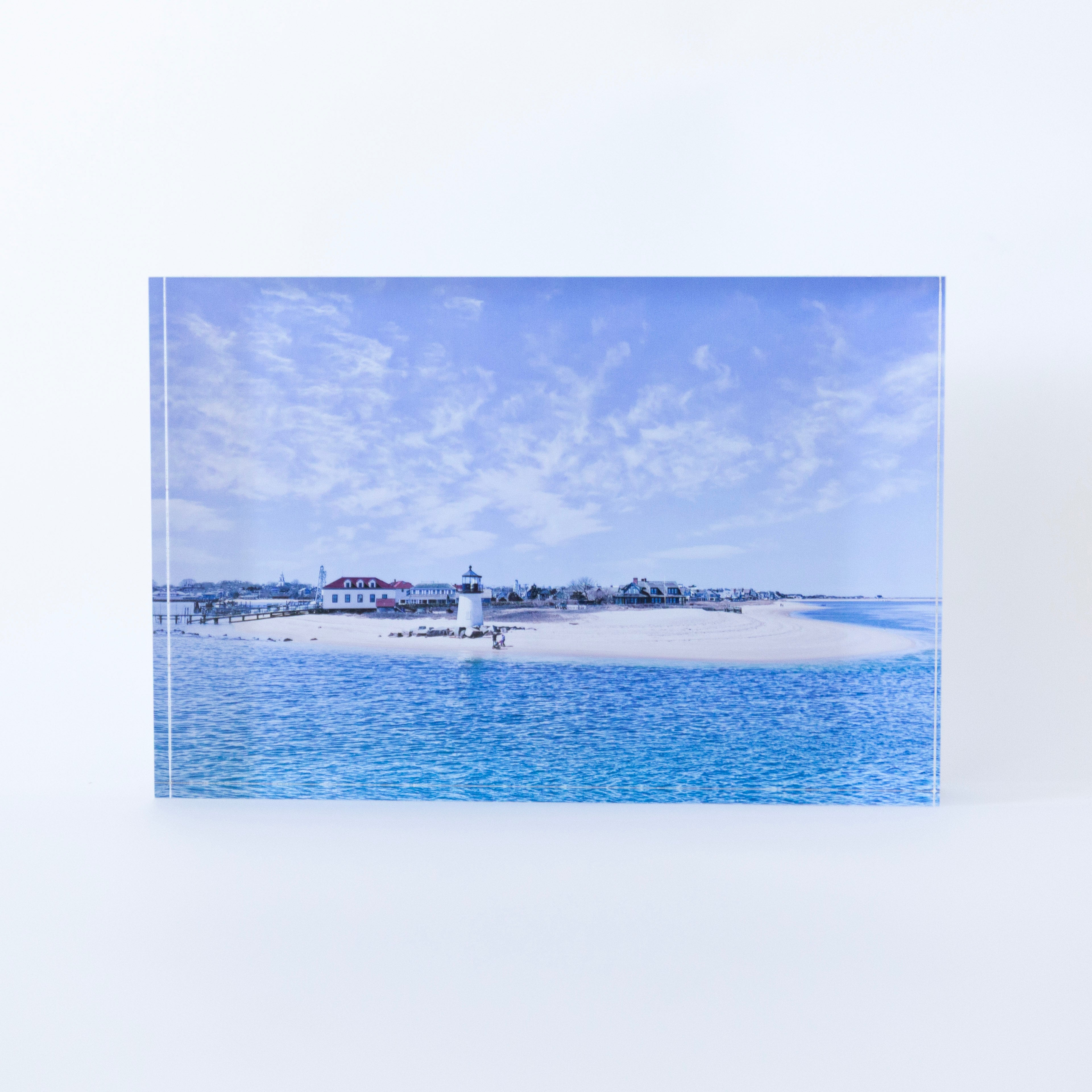 Shades of Blue Acrylic Block | Sara Schwartz