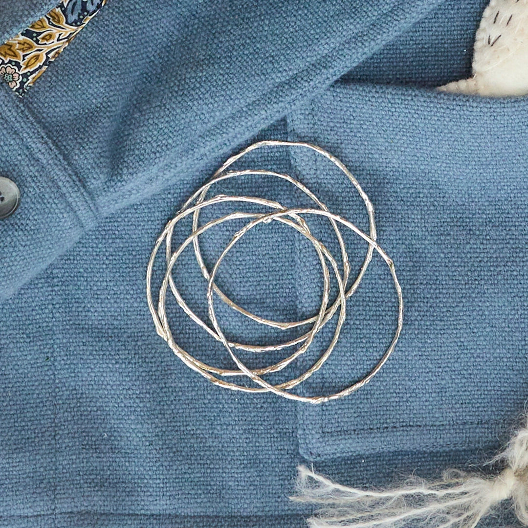 Silver Twig Bangles