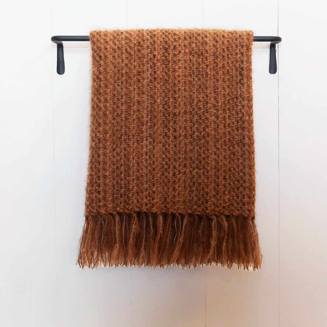 Tortoise Shell No. 2 Handwoven Mohair Throw