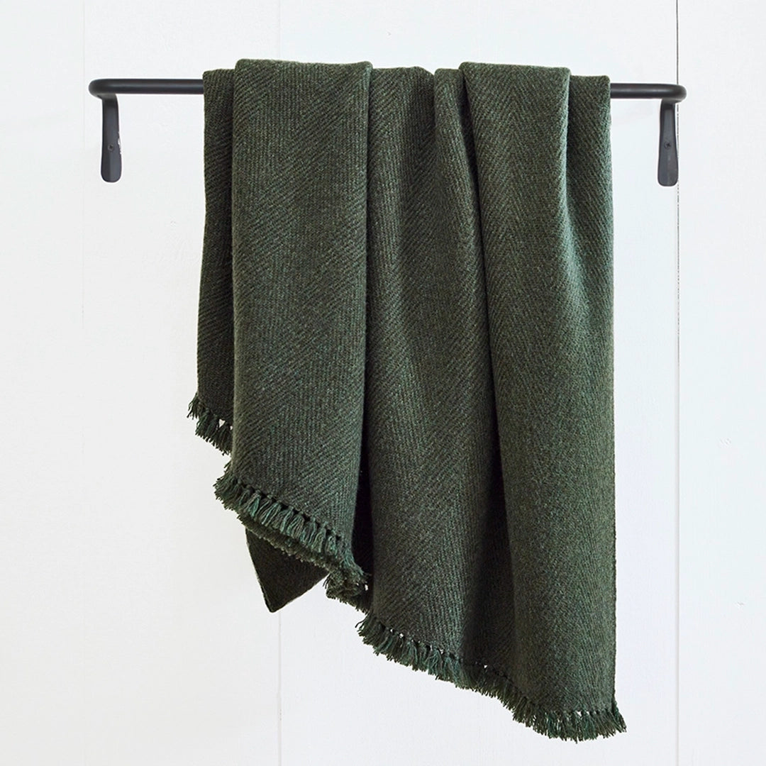 Verdant Green Cashmere Throw