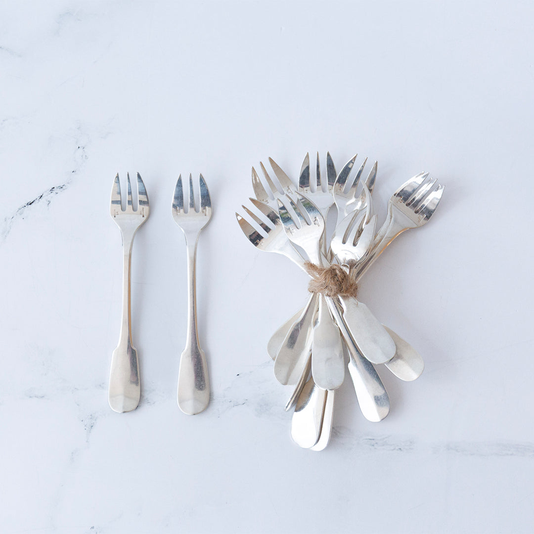 Vintage Christofle Silver Seafood Forks