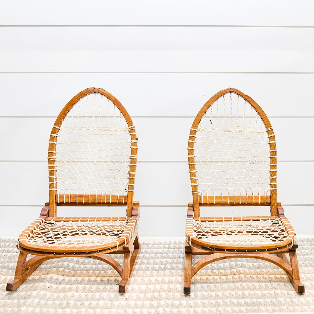 Vintage Vermont Tubbs Snowshoe Chair
