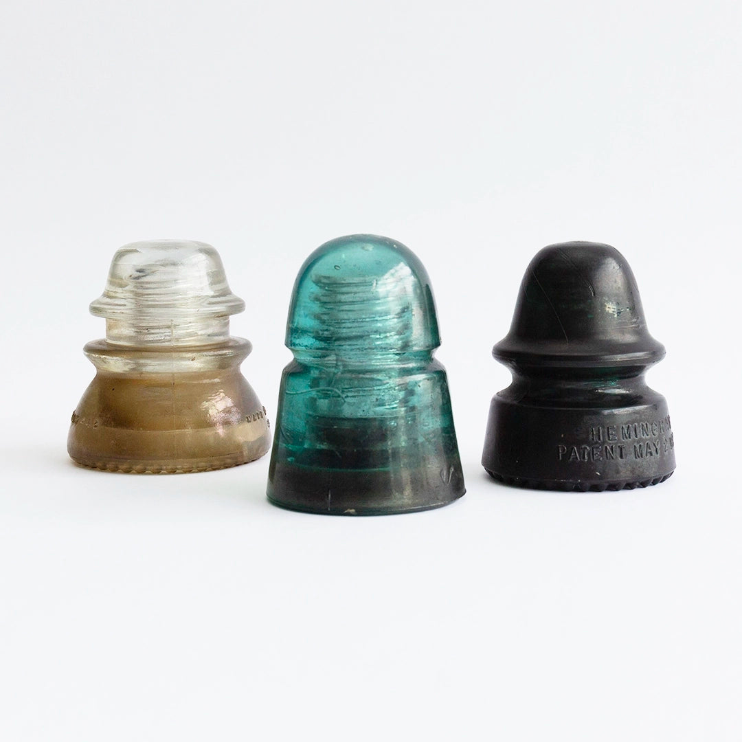 Vintage Glass Insulator Clear