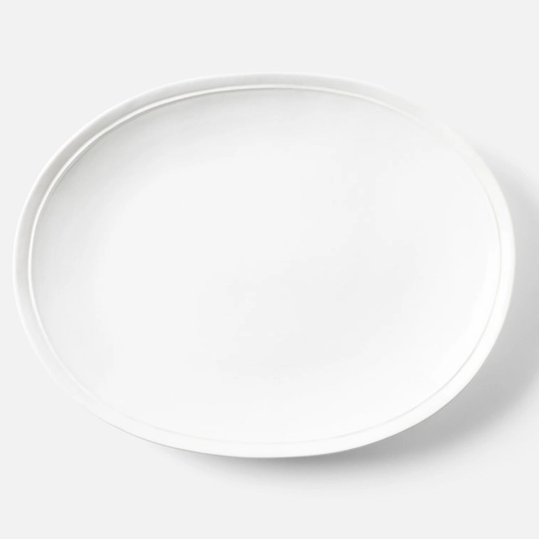 White Stoneware Platters