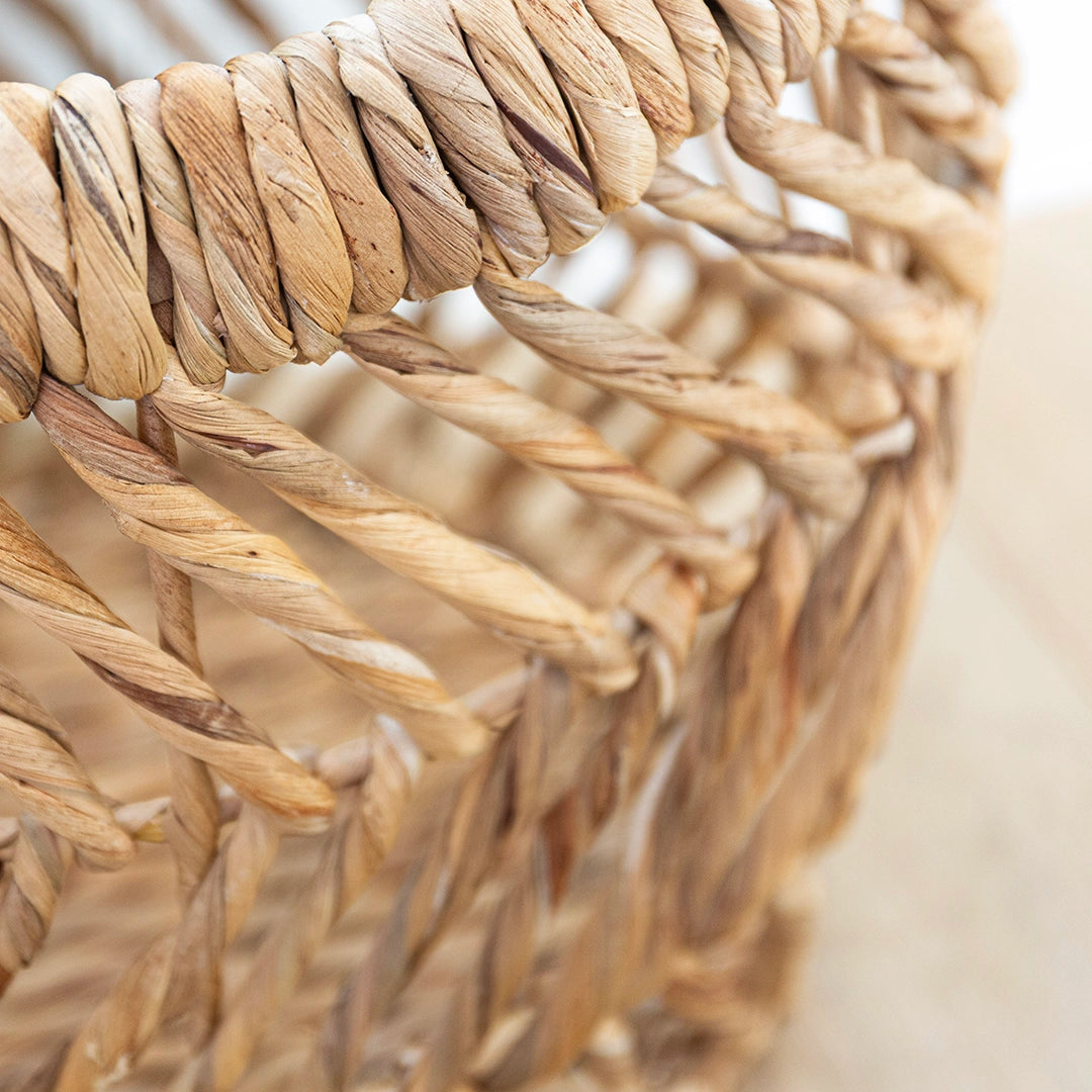 Zig Zag Weave Floor Basket