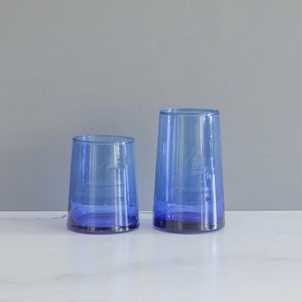 Blue Glass Drinkware