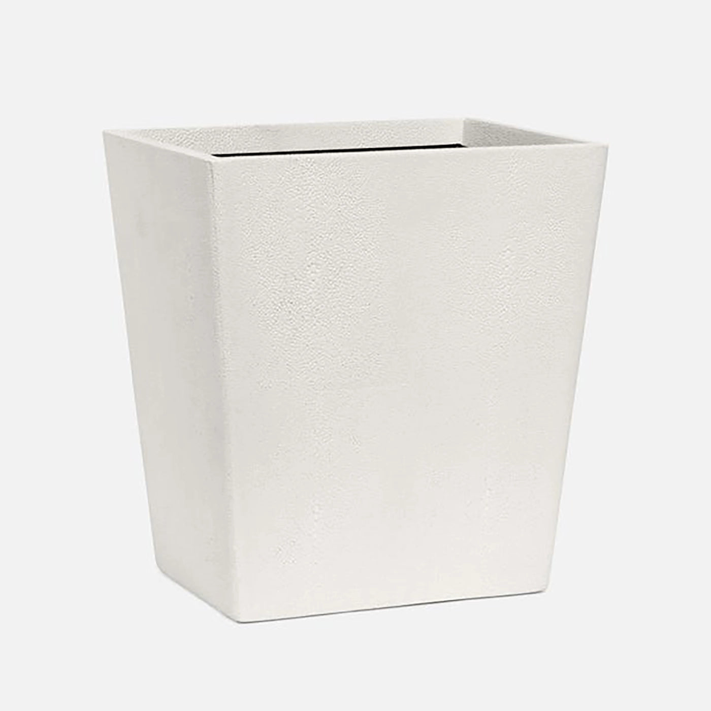Faux Shagreen Wastebasket and Tissue Box