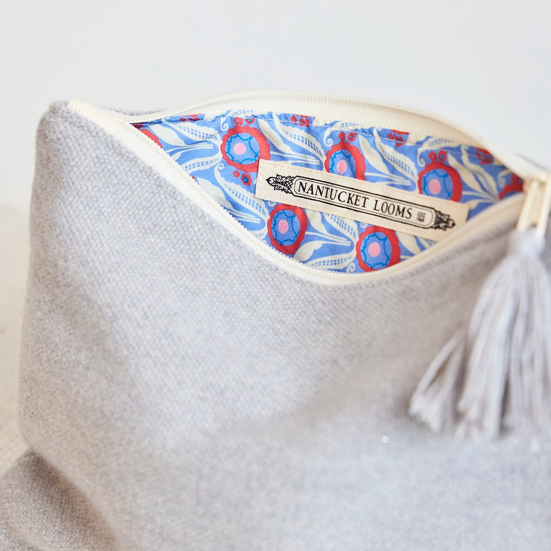 Gray Cashmere Heirloom Clutch