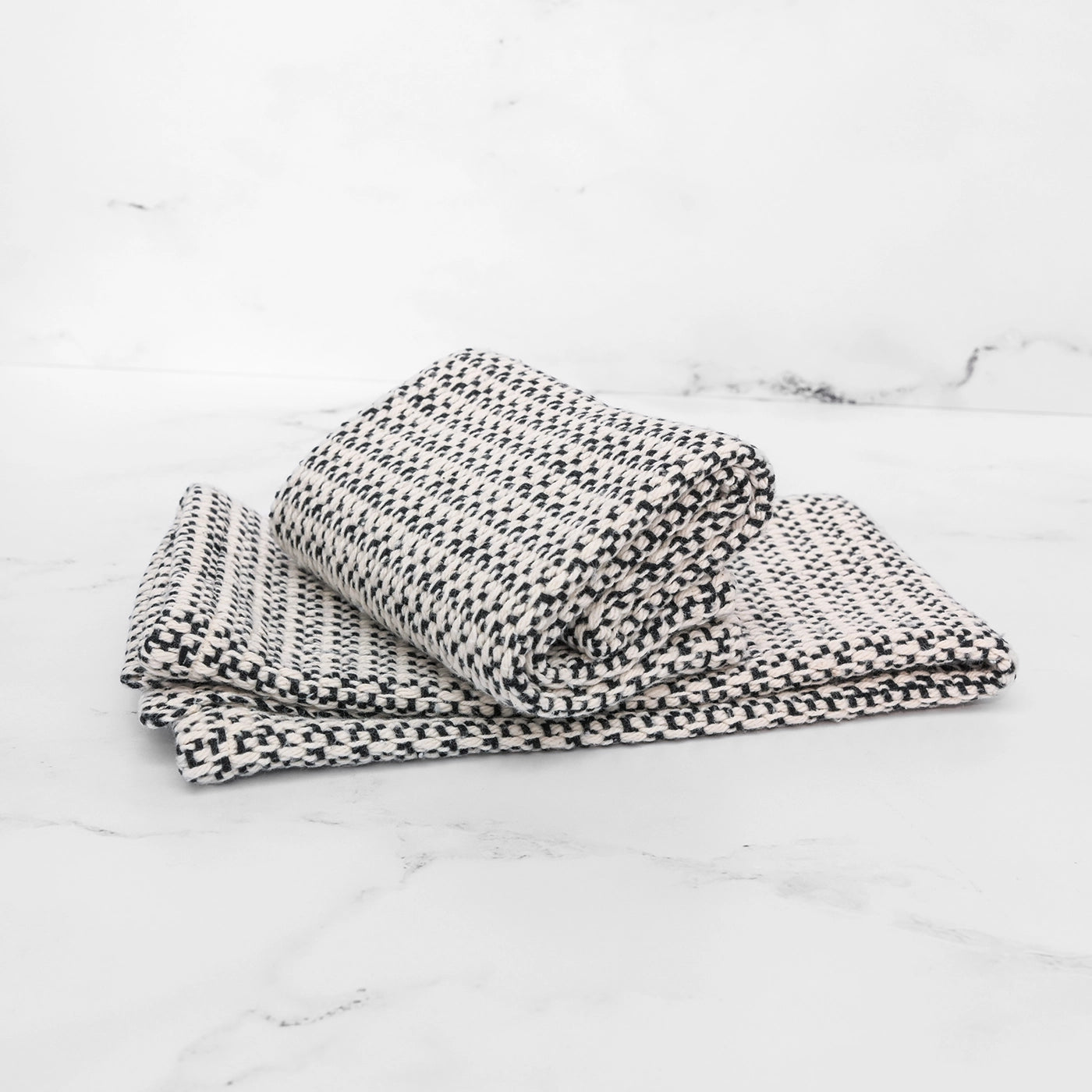 Black Handwoven Kitchen Towel