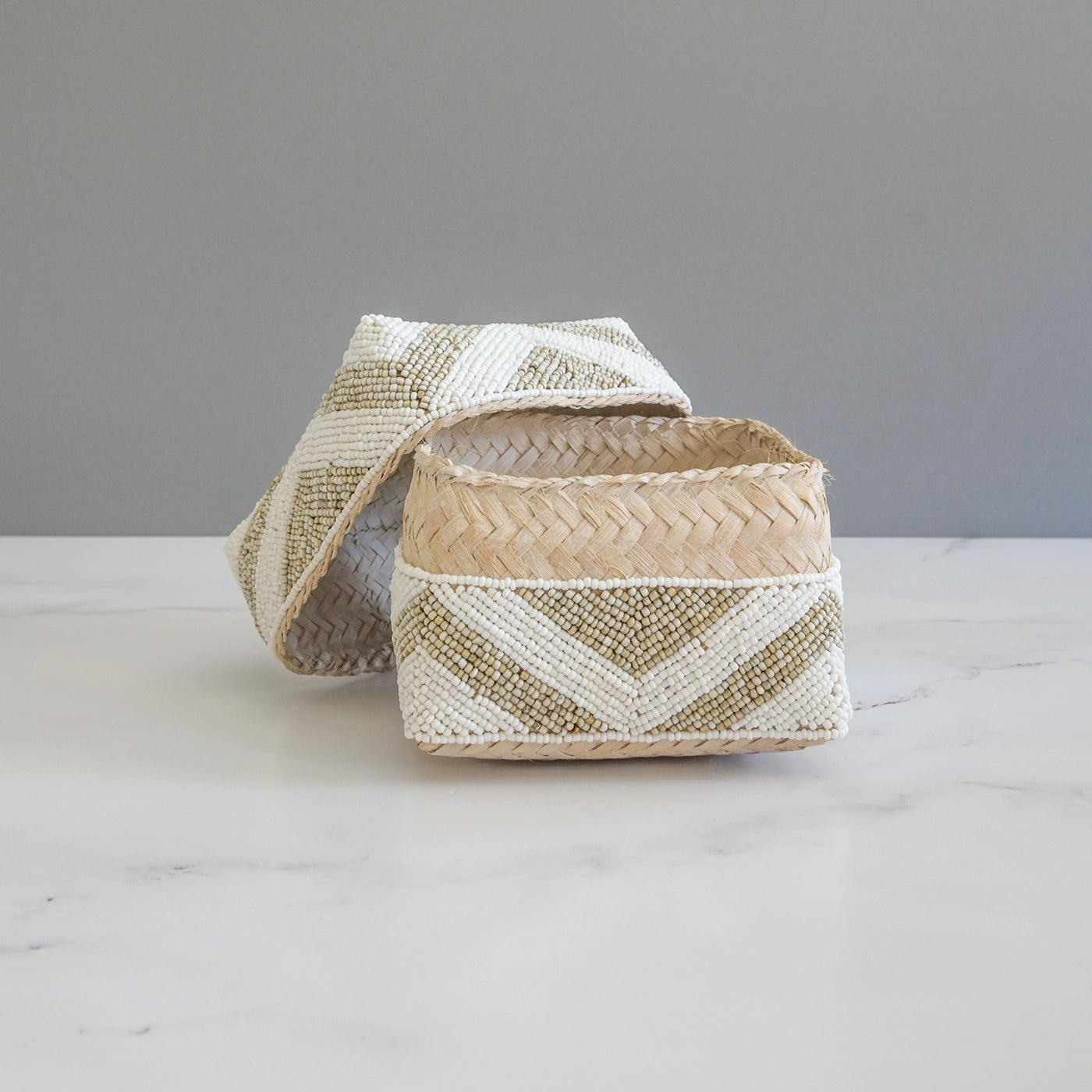 Chevron Beaded Boxes