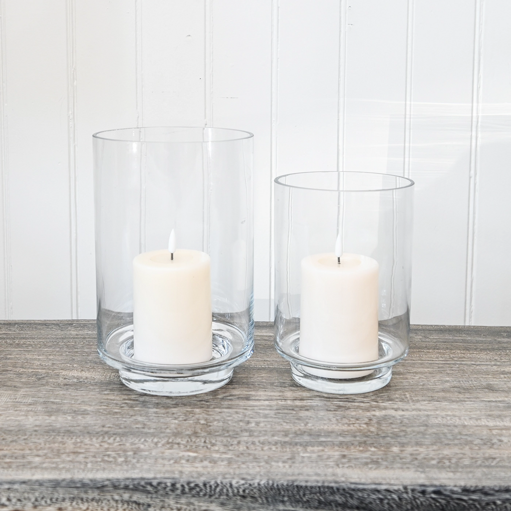 Clear Glass Cylinder Hurricanes