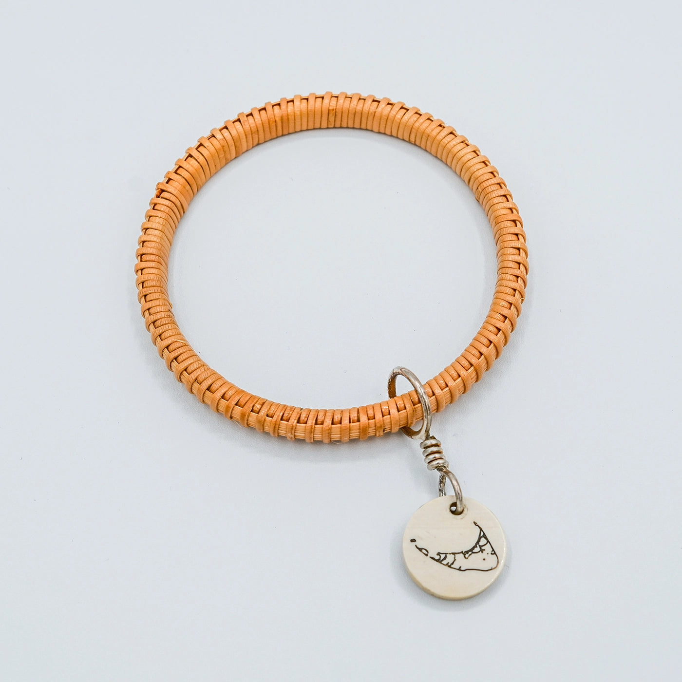 Ivory ACK Basket Weave Bangle | Janet Carreau