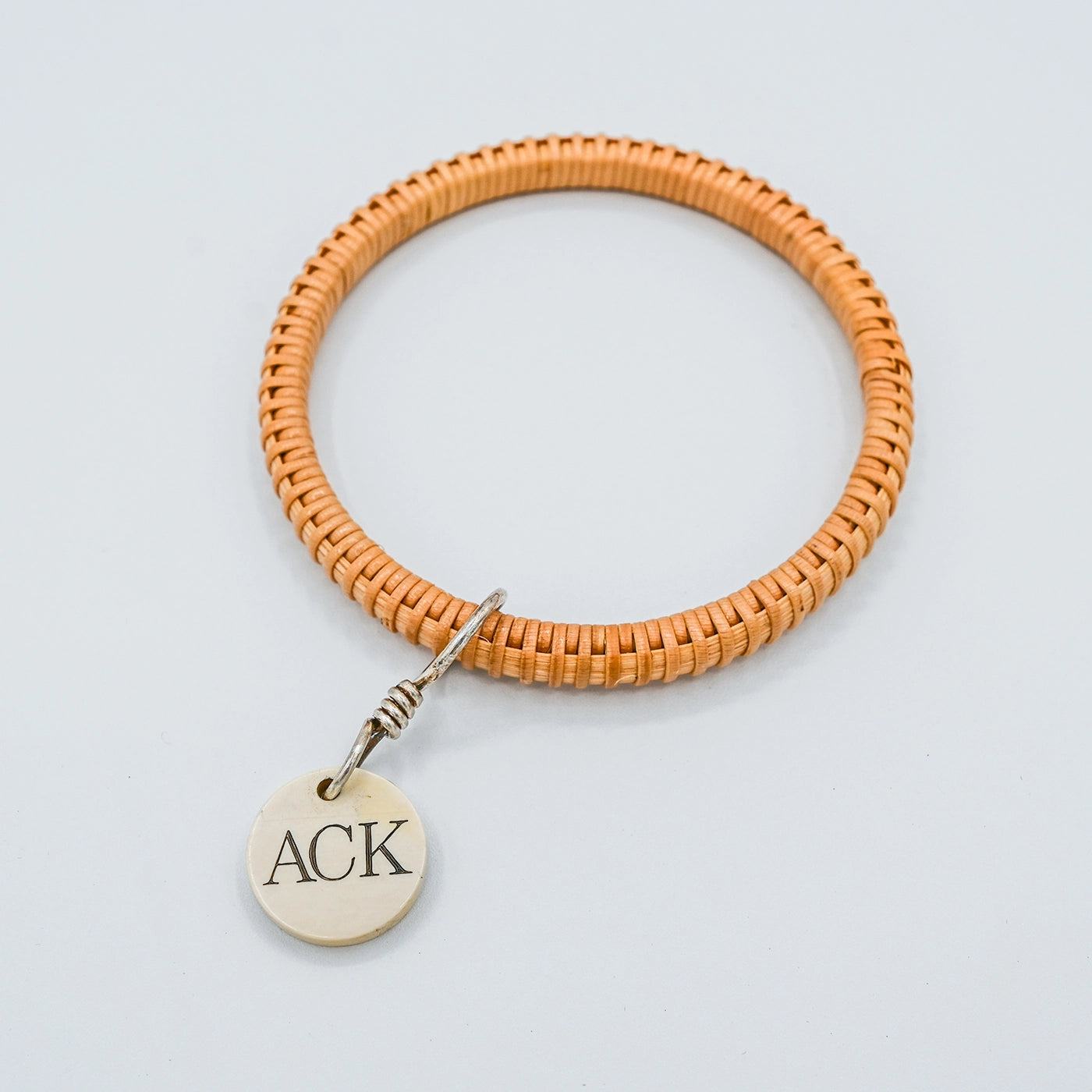 Ivory ACK Basket Weave Bangle | Janet Carreau