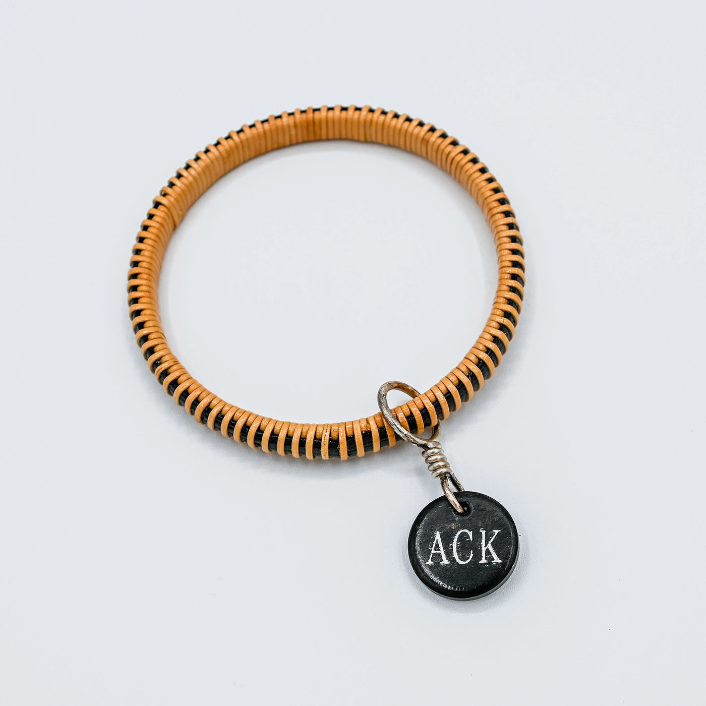 Black ACK Basket Weave Bangle | Janet Carreau