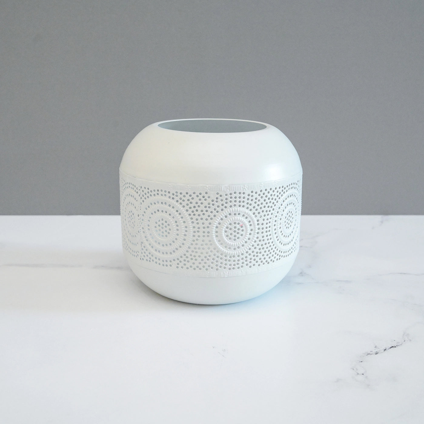 Metal Pinhole Candle Holder