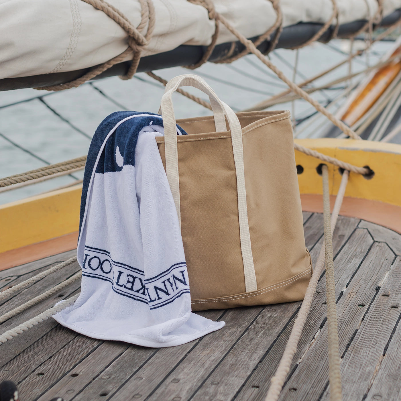 NL Natural Khaki Tote Bag