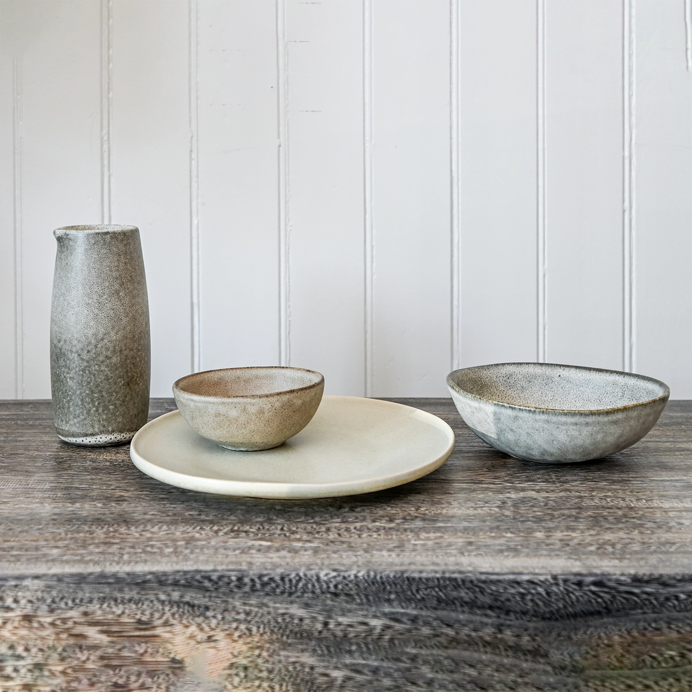 Gray Stoneware Plate