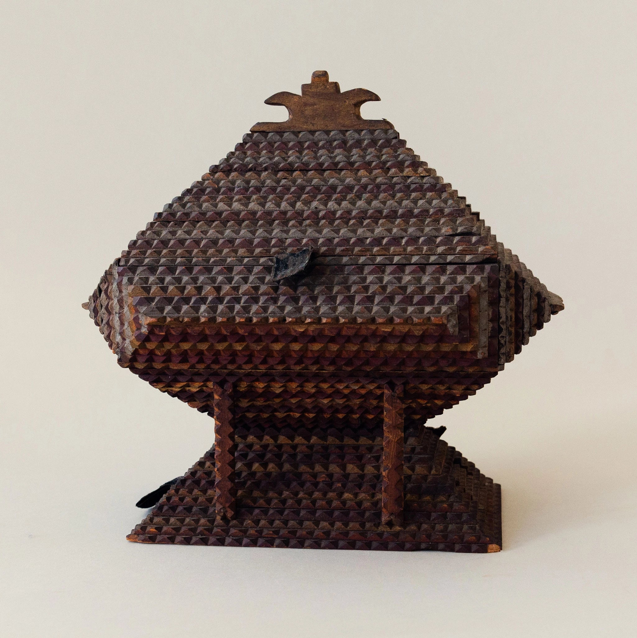 Vintage Tramp Art Trinket Box