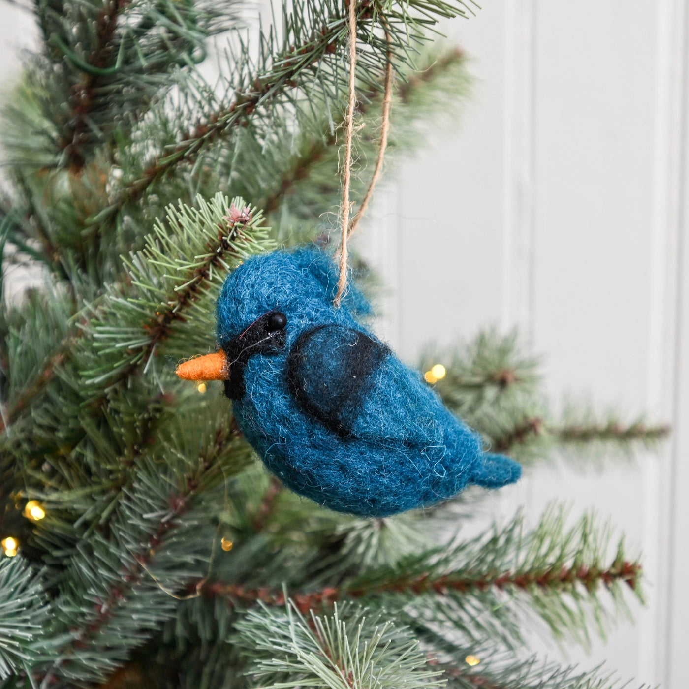Felt Blue Jay Ornament