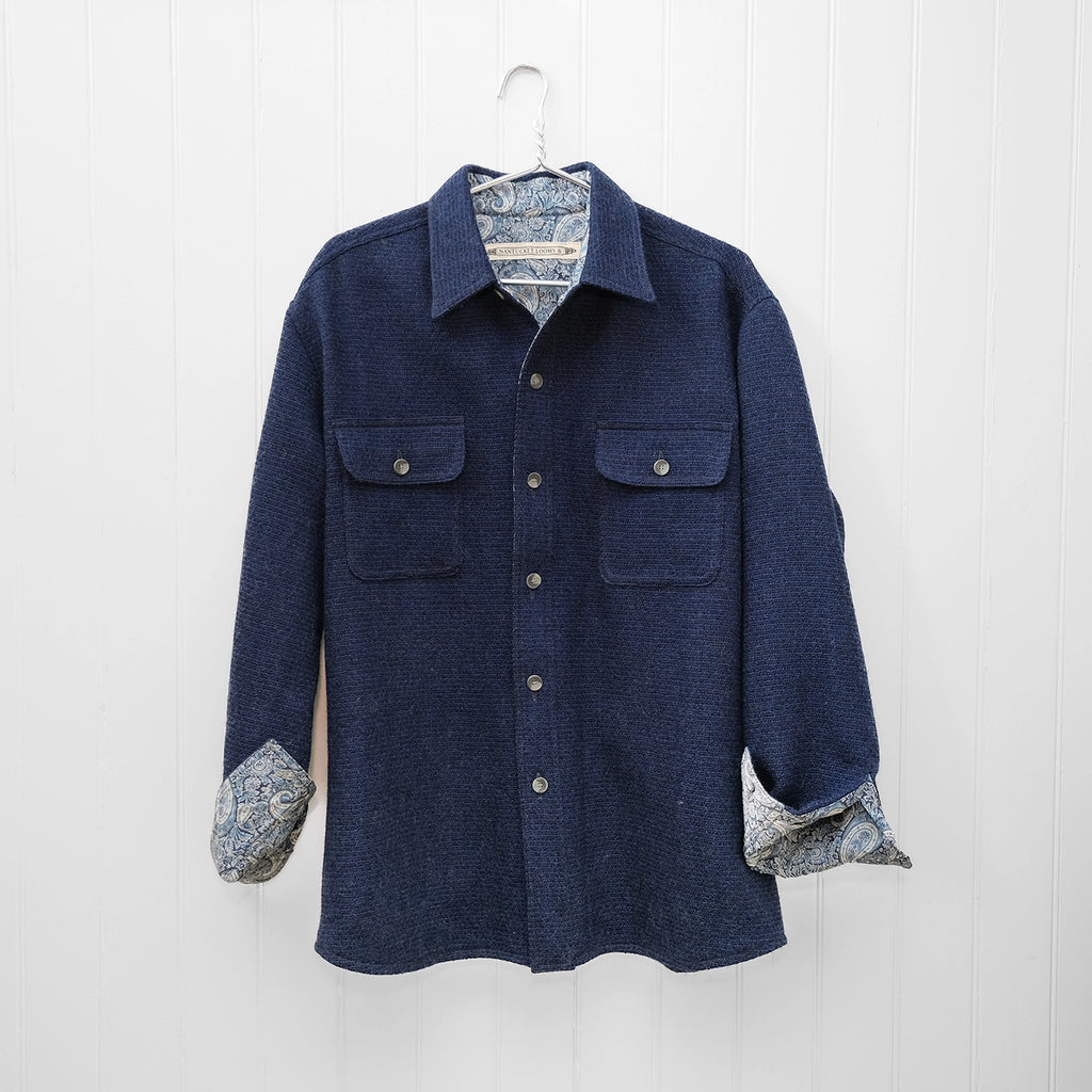 CPO Jacket Midnight Tweed Nantucket Looms