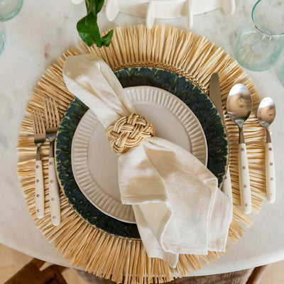 Fringed Palm Raffia Placemat