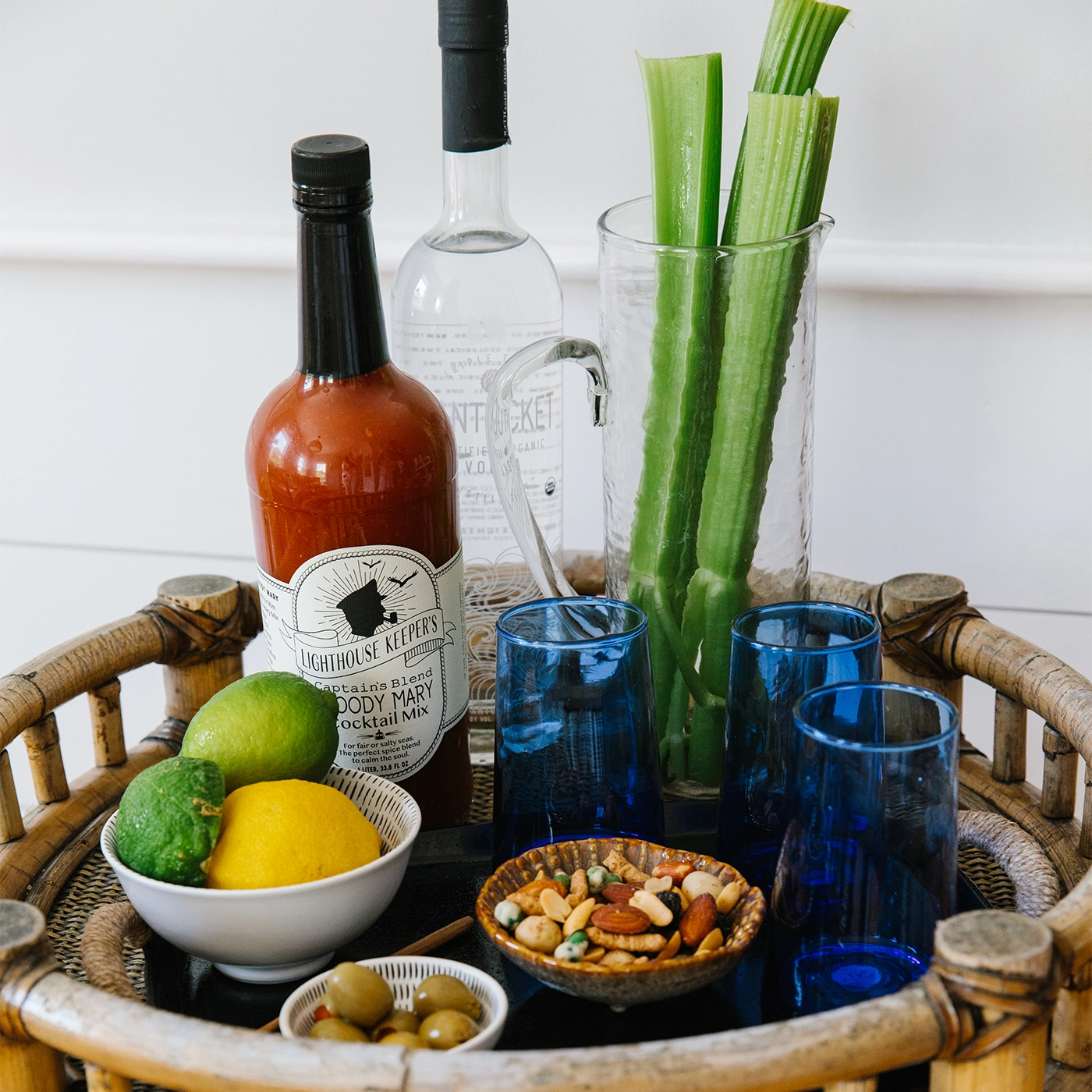 Blue Glass Drinkware