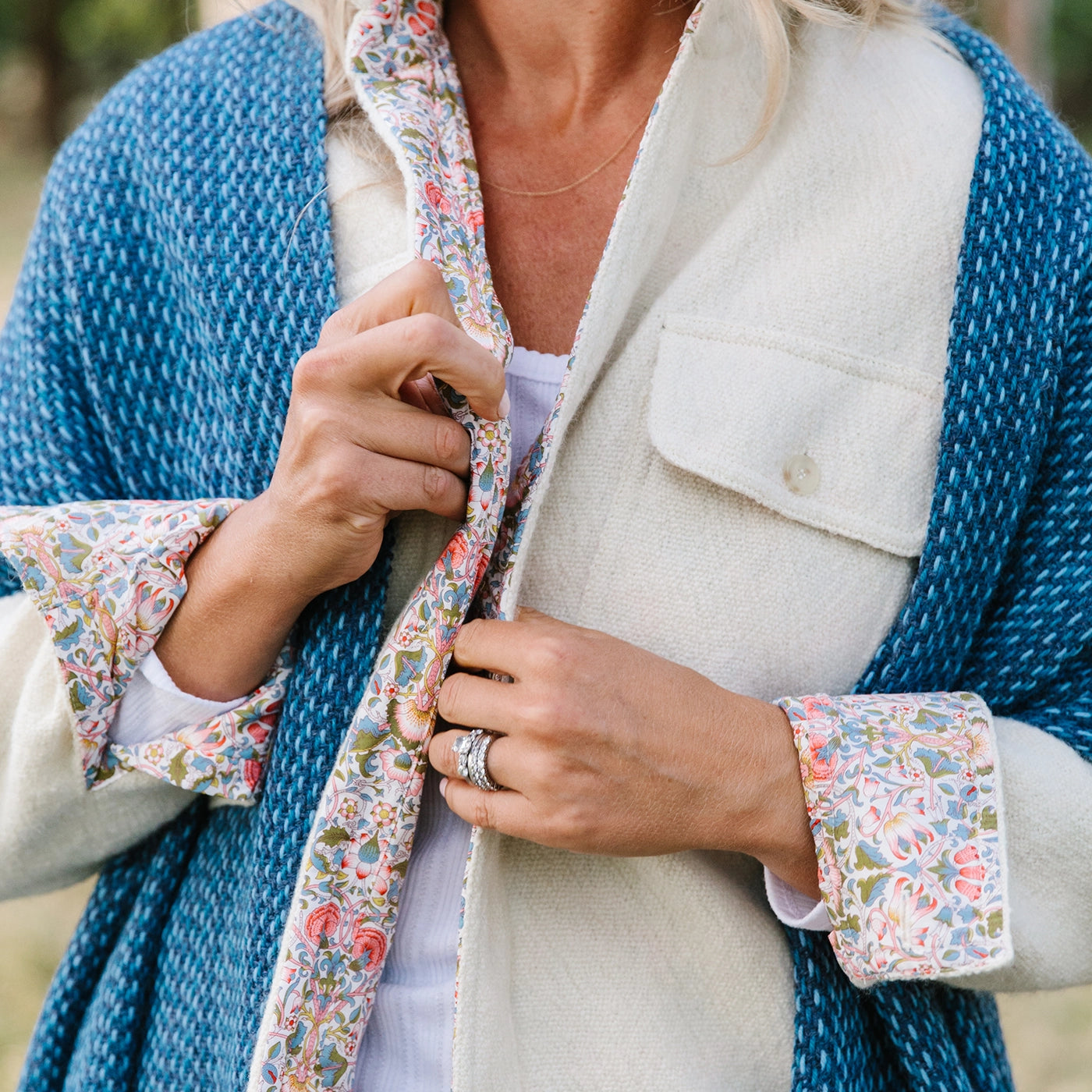 High Seas Handwoven Alpaca Wrap