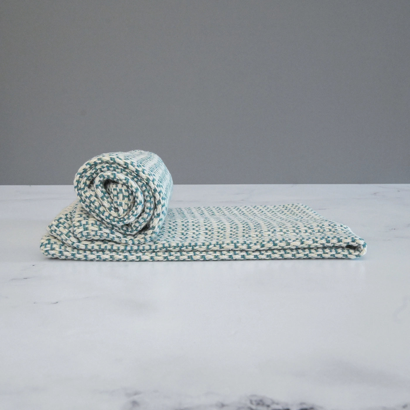 Sea Green Handwoven Kitchen Towel