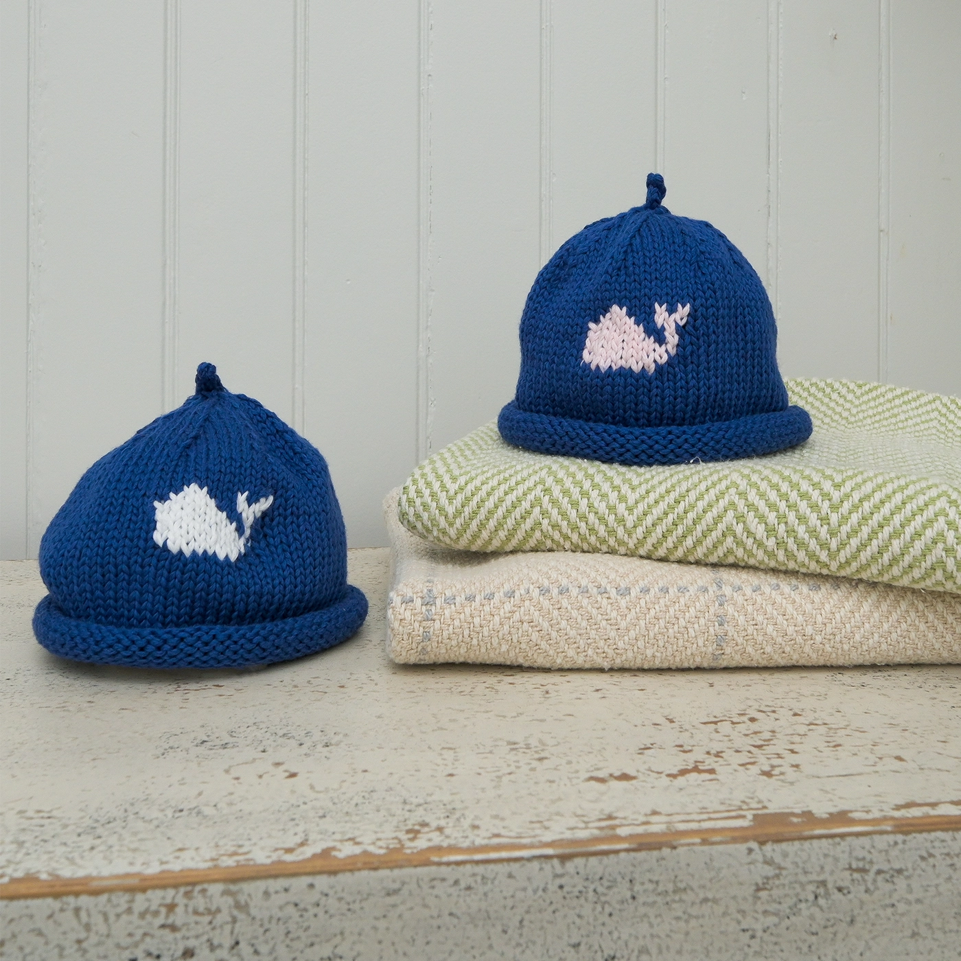 White Whale Baby Hat