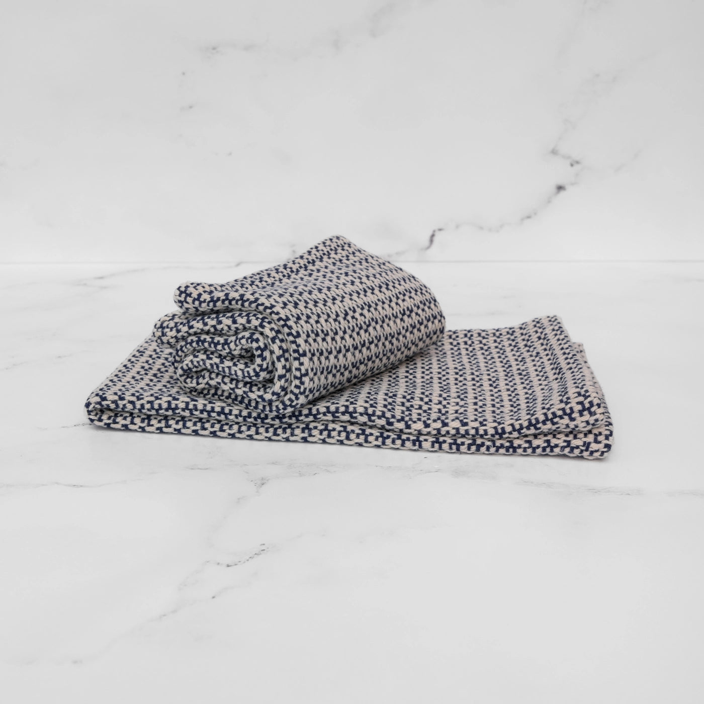Navy Handwoven Kitchen Towel