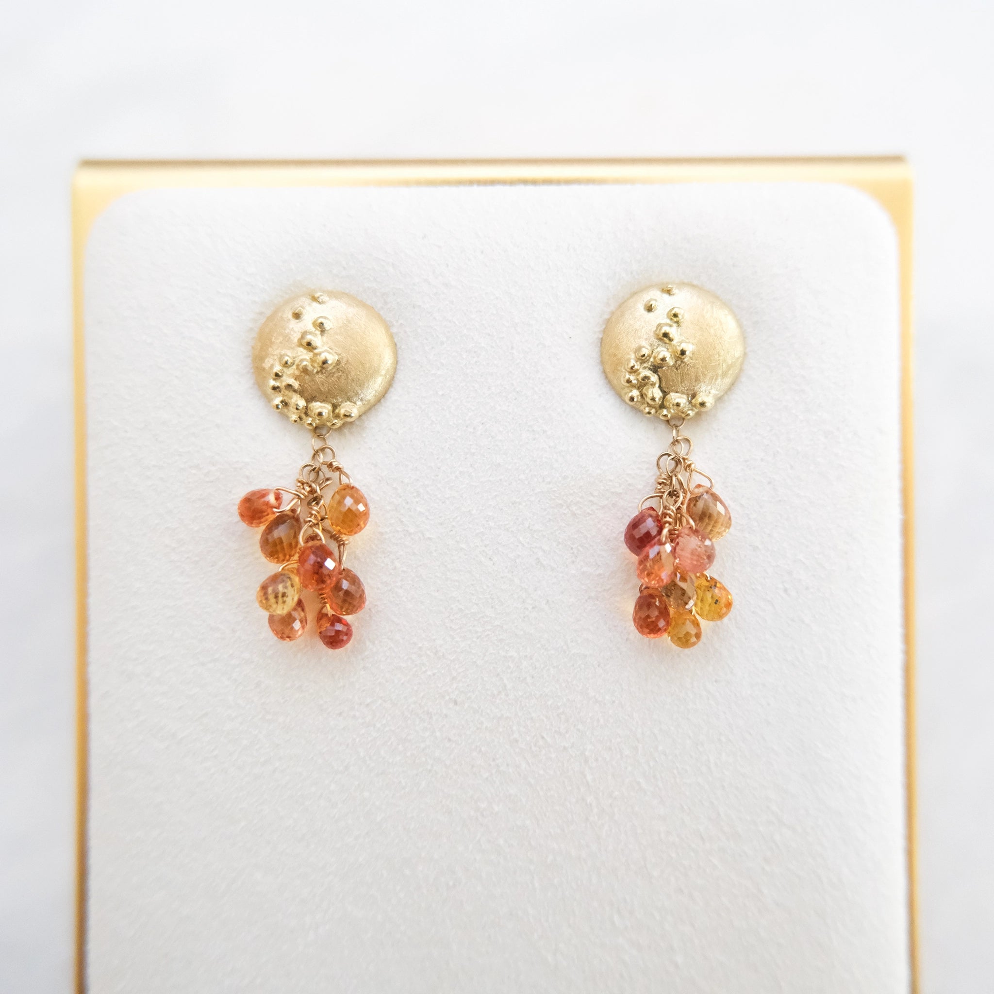 Sea Spray Yellow Sapphire Earrings